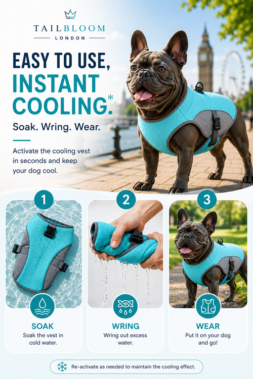 TailBloom Dog Cooling Jacket