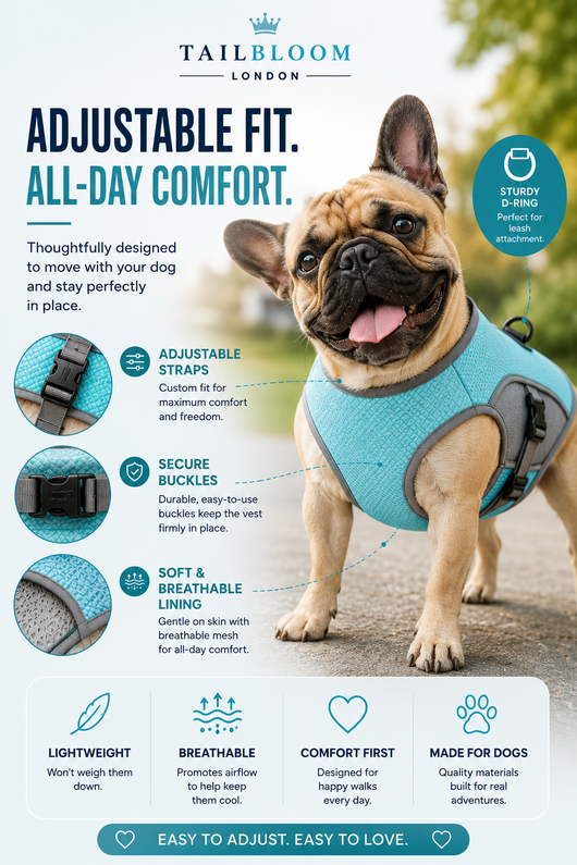 TailBloom Dog Cooling Jacket